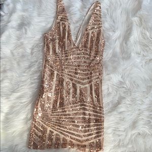 Sequin mini dress